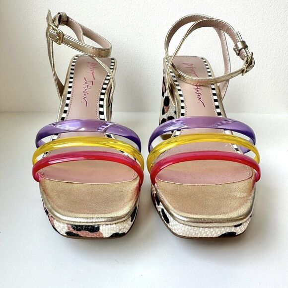 Betsey Johnson Multicolor Strappy Sandals - Picture 4 of 10